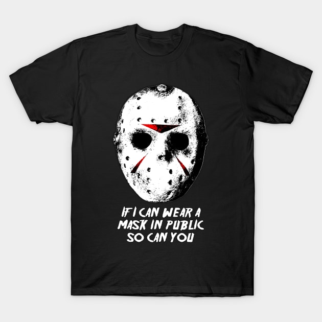 Funny Friday The 13th Mask Wearing T-Shirt by dankdesigns